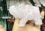 CDN530 35*80*55mm elephant rose quartz decorations wholesale