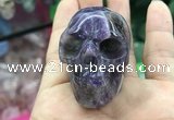 CDN552 35*50*40mm skull dogtooth amethyst decorations wholesale