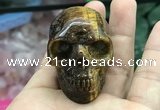 CDN559 35*50*40mm skull yellow tiger eye decorations wholesale