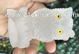 CDN585 50*80mm owl white crystal decorations wholesale