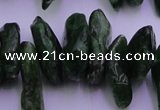 CDP73 15.5 inches 8*22mm - 12*28mm diopside chips gemstone beads