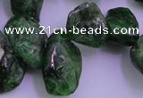 CDP75 15.5 inches 8*15mm - 10*20mm diopside chips gemstone beads