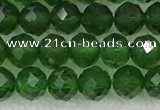 CDP78 15.5 inches 6mm faceted round diopside gemstone beads