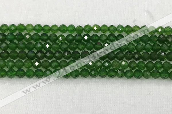 CDP78 15.5 inches 6mm faceted round diopside gemstone beads