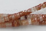 CDQ03 15.5 inches 3*6mm rondelle natural red quartz beads wholesale