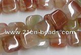 CDQ06 15.5 inches 12*12mm square natural red quartz beads wholesale