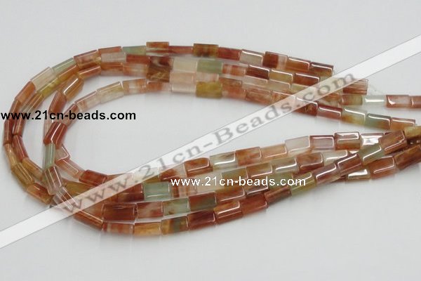 CDQ09 15.5 inches 8*12mm rectangle natural red quartz beads wholesale