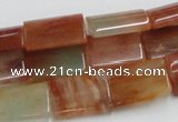 CDQ10 15.5 inches 13*18mm rectangle natural red quartz beads wholesale