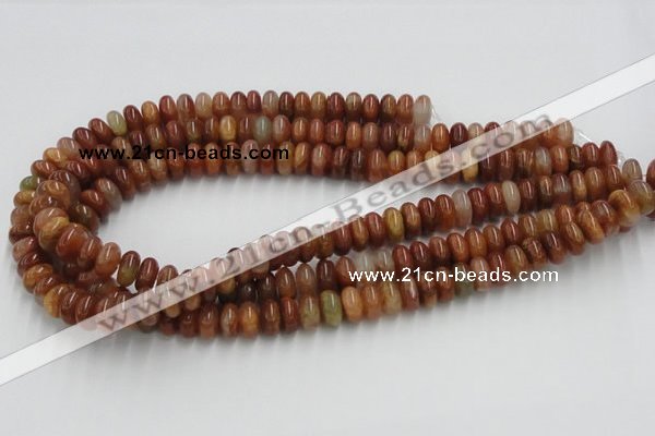 CDQ17 15.5 inches 3*6mm rondelle natural red quartz beads wholesale