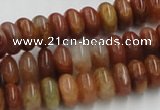 CDQ18 15.5 inches 4*8mm rondelle natural red quartz beads wholesale