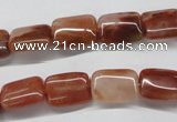 CDQ20 15.5 inches 10*14mm rectangle natural red quartz beads wholesale