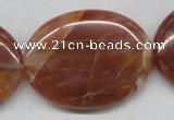 CDQ27 15.5 inches 30*40mm oval natural red quartz beads