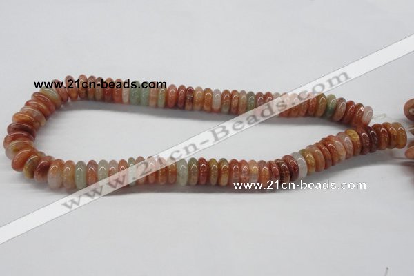 CDQ31 15.5 inches 4*14mm rondelle natural red quartz beads wholesale