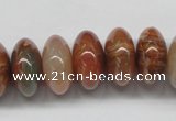 CDQ32 15.5 inches 10*18mm rondelle natural red quartz beads wholesale