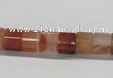 CDQ36 15.5 inches 8*8mm cube natural red quartz beads wholesale