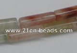 CDQ50 15.5 inches 4*13mm tube natural red quartz beads wholesale