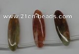 CDQ57 Top-drilled 8*25mm marquise natural red quartz beads wholesale