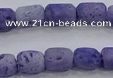 CDQ602 8 inches 6*8mm drum druzy quartz beads wholesale