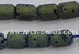 CDQ612 8 inches 6*8mm drum druzy quartz beads wholesale