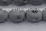 CDQ620 8 inches 10*12mm rice druzy quartz beads wholesale