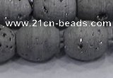 CDQ635 8 inches 12*14mm rice druzy quartz beads wholesale