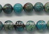 CDS08 16 inches 12mm round dyed serpentine jasper beads wholesale