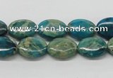 CDS17 16 inches 10*14mm oval dyed serpentine jasper beads wholesale