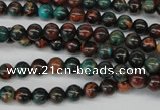 CDS185 15.5 inches 6mm round dyed serpentine jasper beads