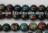 CDS186 15.5 inches 8mm round dyed serpentine jasper beads