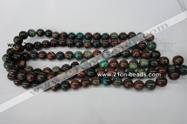 CDS187 15.5 inches 10mm round dyed serpentine jasper beads