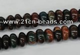 CDS196 15.5 inches 6*10mm rondelle dyed serpentine jasper beads