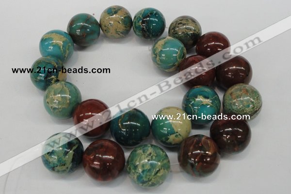 CDS28 15.5 inches 20mm round dyed serpentine jasper beads