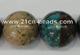 CDS29 15.5 inches 24mm round dyed serpentine jasper beads