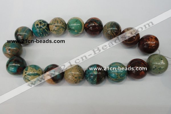 CDS29 15.5 inches 24mm round dyed serpentine jasper beads