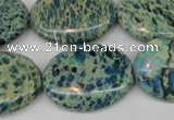 CDS56 15.5 inches 22*30mm oval dyed serpentine jasper beads