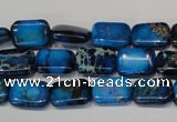 CDT224 15.5 inches 24mm round dyed aqua terra jasper beads