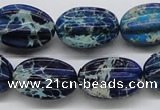 CDT61 15.5 inches 16*23mm star fruit shaped dyed aqua terra jasper beads
