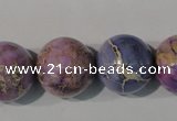 CDT698 15.5 inches 18mm round dyed aqua terra jasper beads