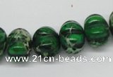 CDT75 15.5 inches 12*16mm pumpkin dyed aqua terra jasper beads