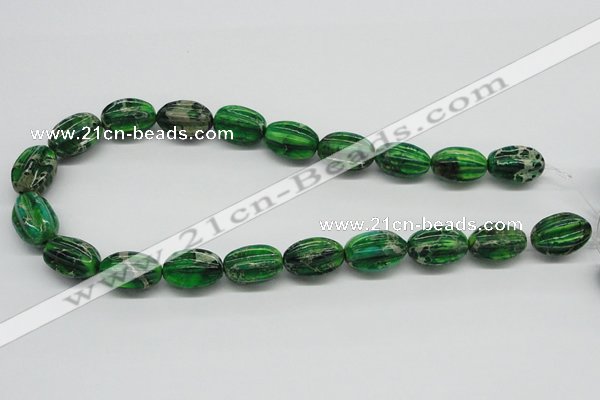 CDT77 15.5 inches 14*20mm star fruit shaped dyed aqua terra jasper beads