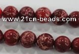 CDT823 15.5 inches 10mm round dyed aqua terra jasper beads wholesale