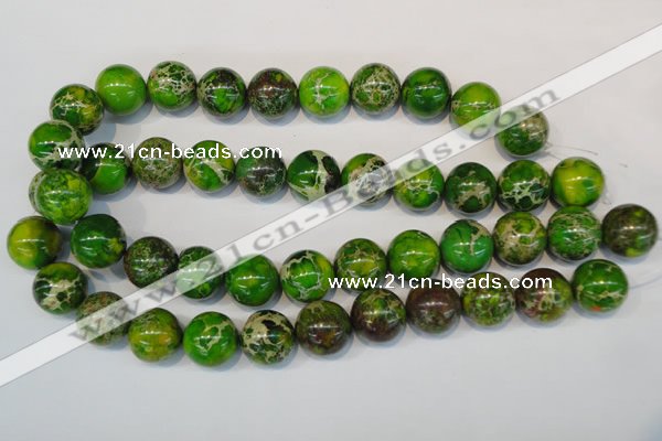 CDT84 15.5 inches 18mm round dyed aqua terra jasper beads