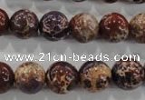 CDT845 15.5 inches 14mm round dyed aqua terra jasper beads wholesale