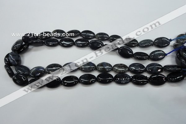 CDU08 15.5 inches 13*18mm oval natural blue dumortierite beads