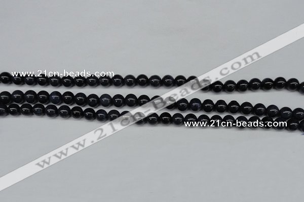 CDU101 15.5 inches 6mm round blue dumortierite beads wholesale