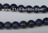 CDU102 15.5 inches 8mm round blue dumortierite beads wholesale