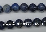 CDU103 15.5 inches 10mm round blue dumortierite beads wholesale