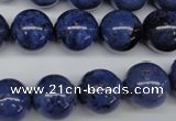 CDU105 15.5 inches 14mm round blue dumortierite beads wholesale