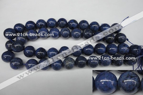 CDU106 15.5 inches 16mm round blue dumortierite beads wholesale