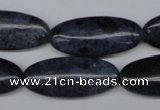 CDU130 15.5 inches 13*30mm marquise blue dumortierite beads